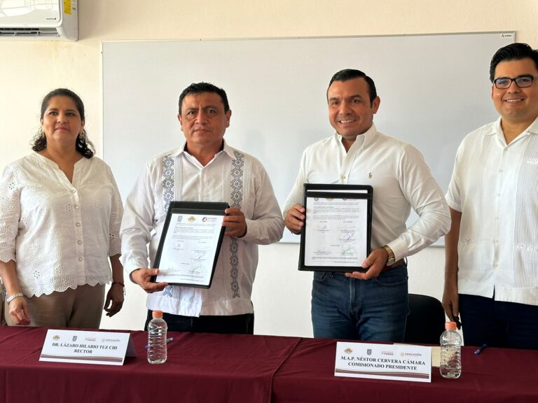Firmó el Convenio de Colaboración entre la Universidad Intercultural de Campeche y la COTAIPEC